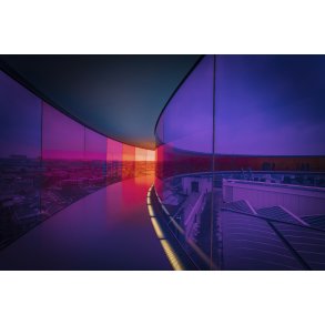 Olafur Eliassons v�rk Your rainbow panorama p� AROS i Aarhus