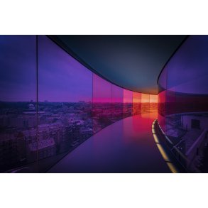 Olafur Eliassons v�rk Your rainbow panorama p� AROS i Aarhus