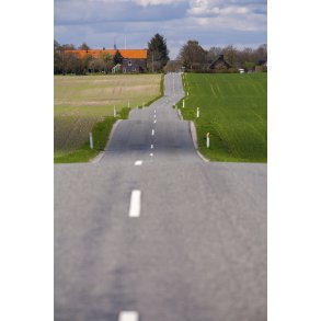 Kirkebakken set fra Fl�jstrup mod Beder