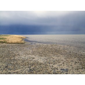Skallehusene ved S�dring, aller yderst af Naturpark Randers Fjord