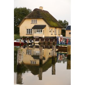 F�rgehuset ved Mellerup Voer f�rgefart i Naturpark Randers Fjord