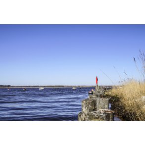 Sildefiskeri ved enden af Kanal�en i Naturpark Randers Fjord