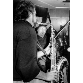 Finn Ziegler ved en koncert i Randers Jazzklub