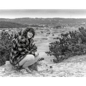 Randi Rasmussen i �rkenen p� Anholt i 1984