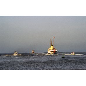 Kongeskibet Dannebrog i Randers Fjord